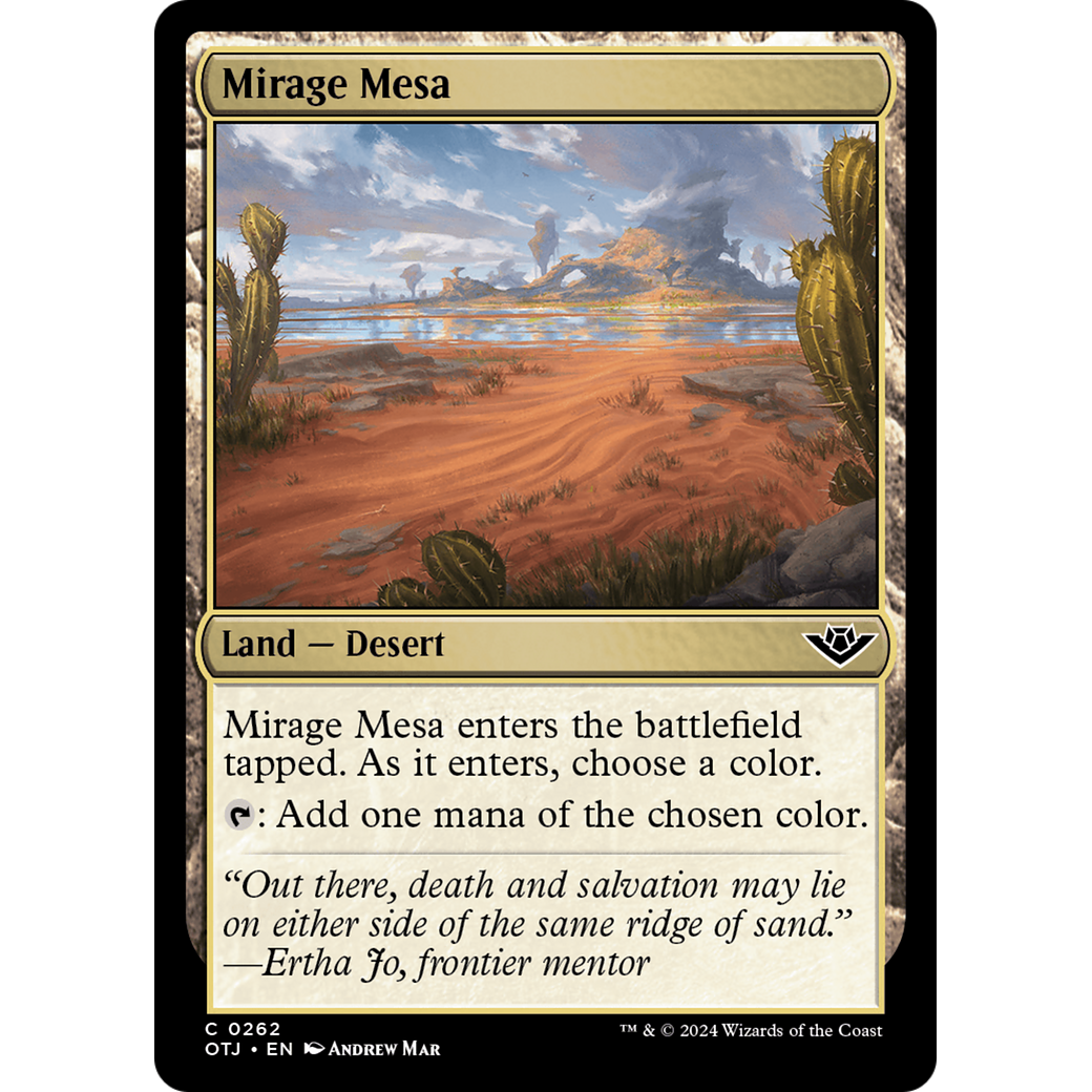 Mirage Mesa (OTJ-262) - Outlaws of Thunder Junction