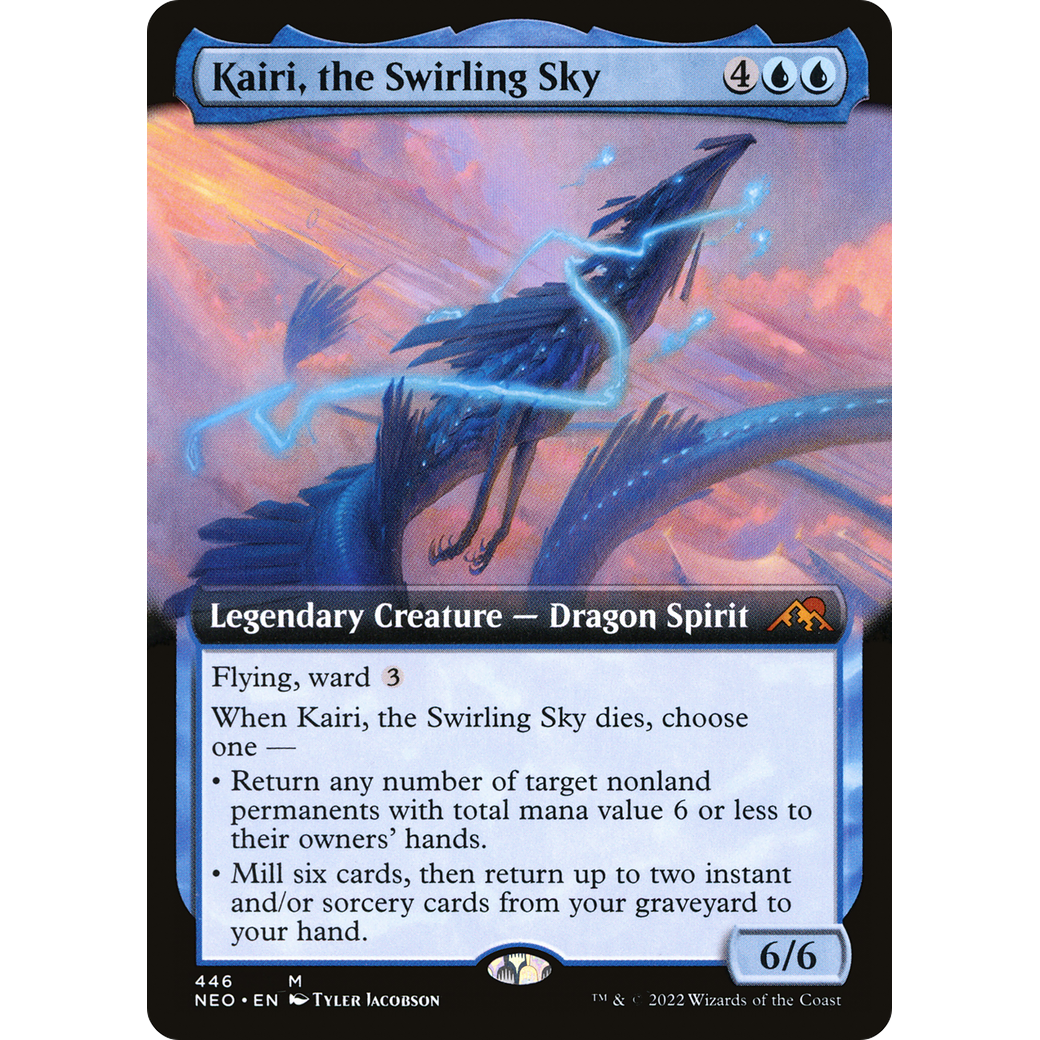 Kairi, the Swirling Sky (NEO-446) - Kamigawa: Neon Dynasty: (Extended Art)