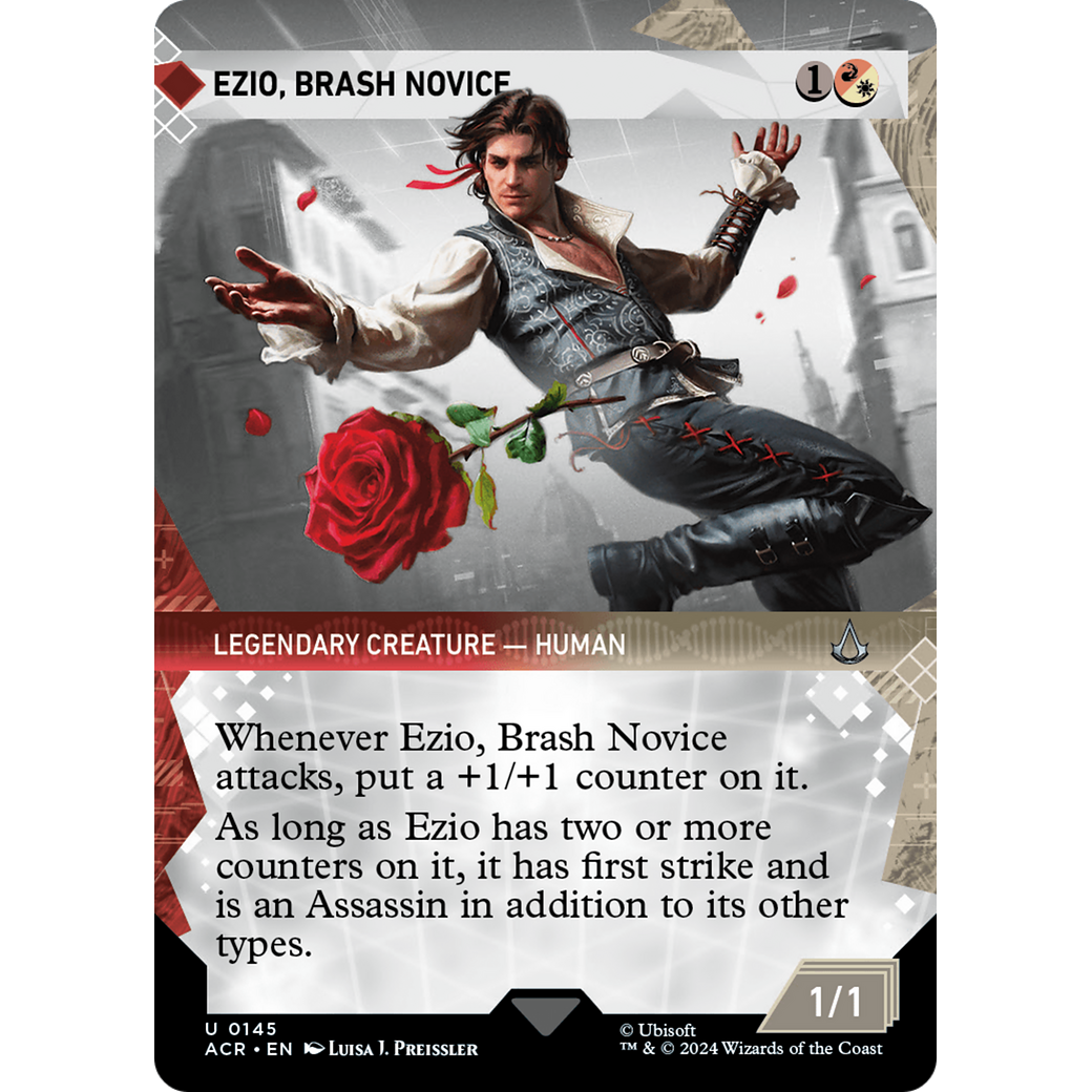 Ezio, Brash Novice (Showcase) (ACR-145) - Assassin's Creed: (Showcase) (Borderless)