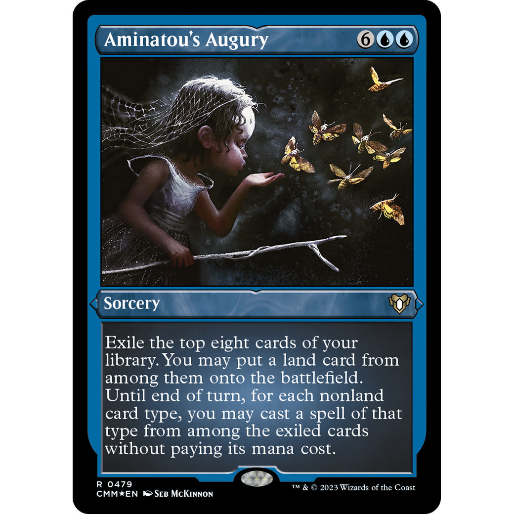Aminatou's Augury (CMM-479) - Commander Masters Etched Foil