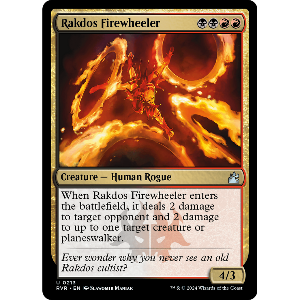 Rakdos Firewheeler (RVR-213) - Ravnica Remastered