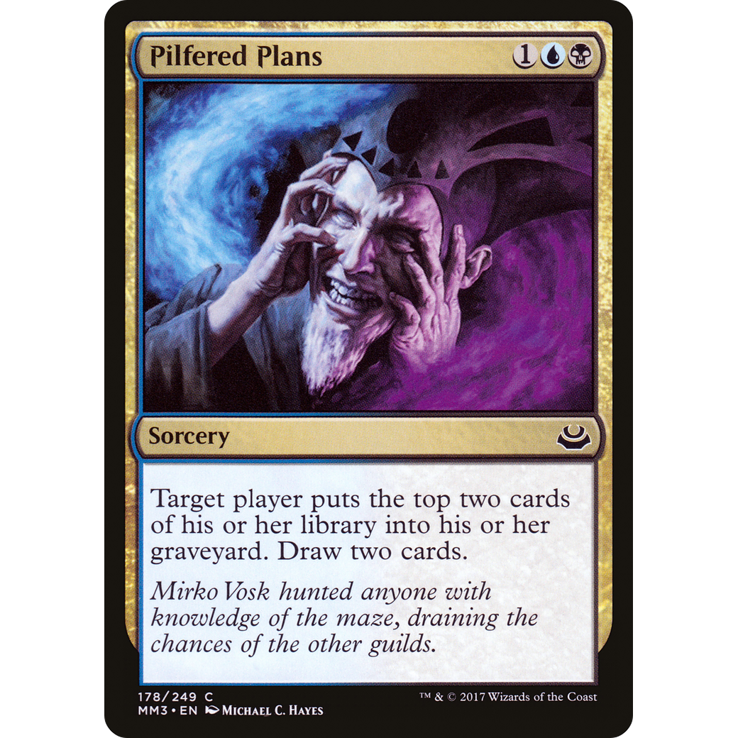 Pilfered Plans (MM3-178) - Modern Masters 2017 Foil