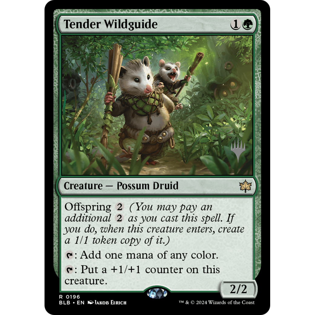 Tender Wildguide (PPBLB-196P) - Bloomburrow Promos Foil