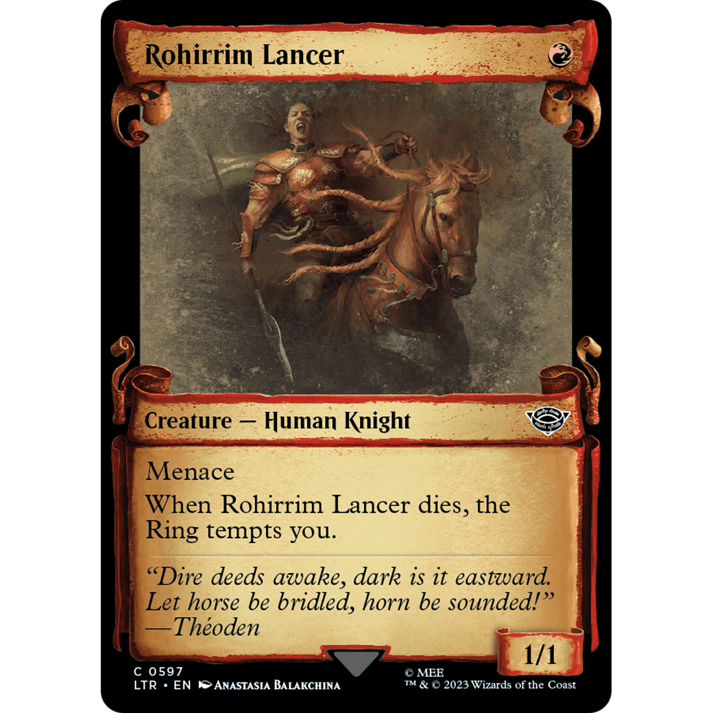 Rohirrim Lancer (LTR-597) - The Lord of the Rings: Tales of Middle-earth: (Showcase) Foil