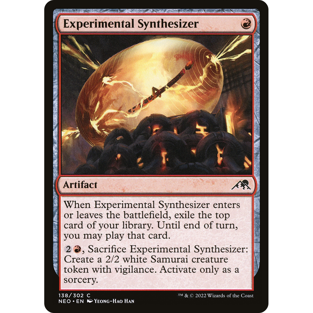 Experimental Synthesizer (NEO-138) - Kamigawa: Neon Dynasty Foil