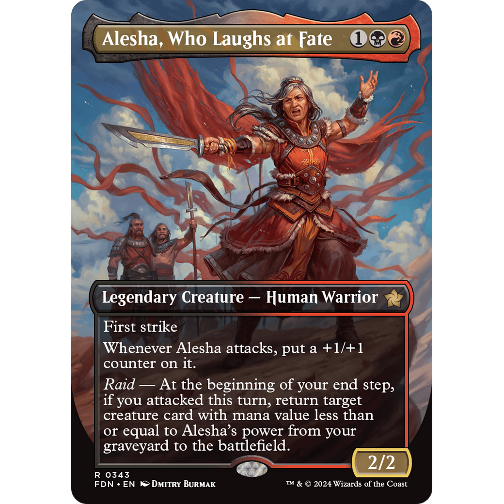 Alesha, Who Laughs at Fate (FDN-343) - Foundations (Borderless) Foil