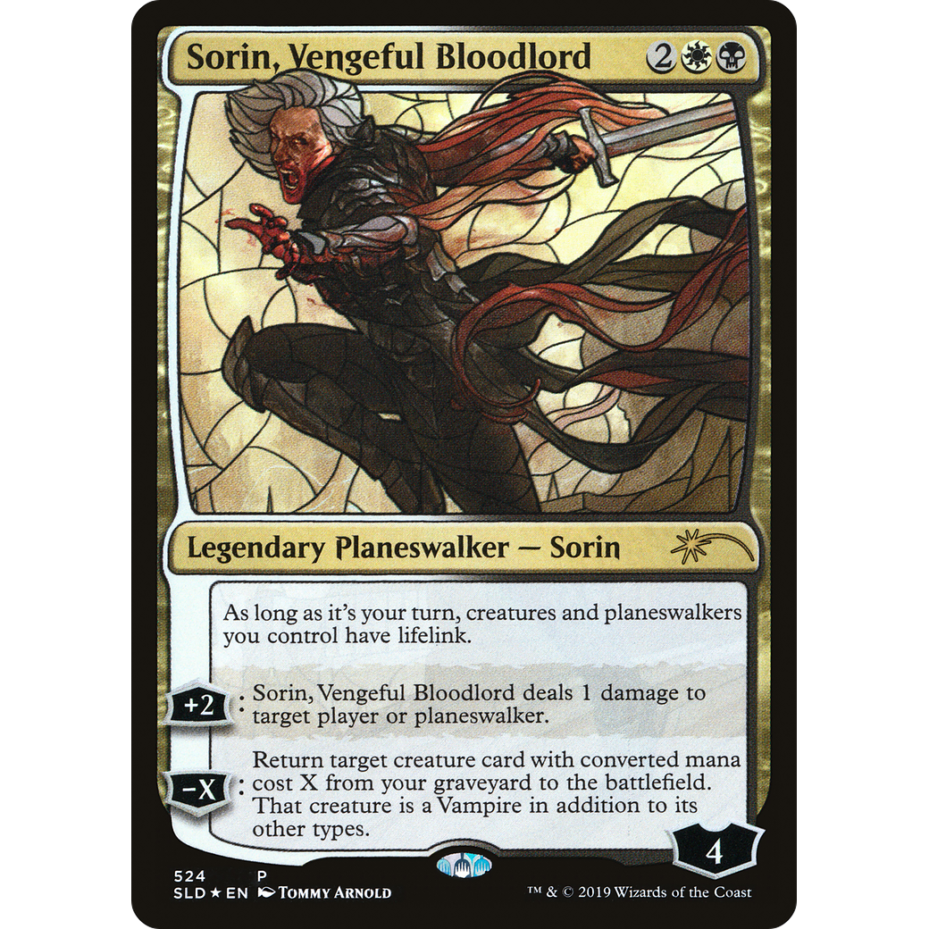 Sorin, Vengeful Bloodlord (Stained Glass) (SLD-524) - Secret Lair Drop Foil