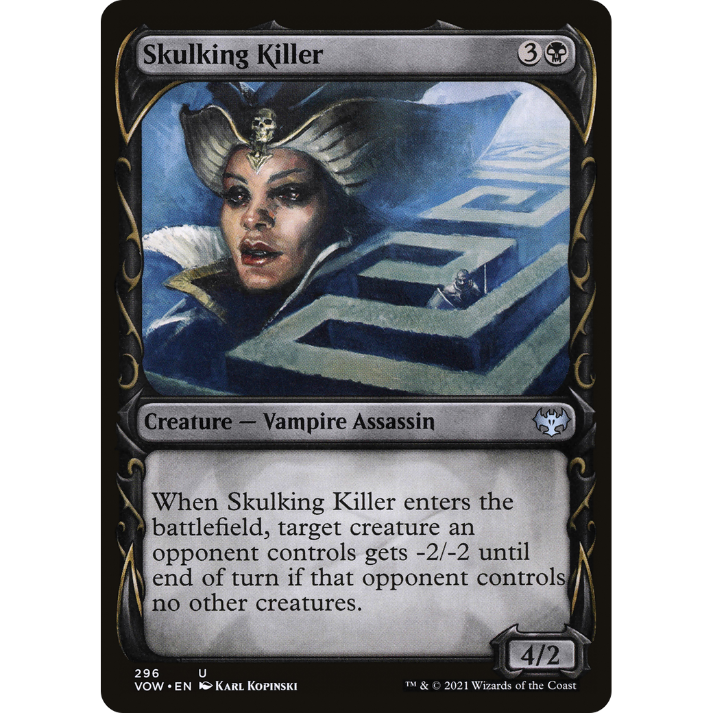 Skulking Killer (Showcase) (VOW-296) - Innistrad: Crimson Vow: (Showcase) Foil