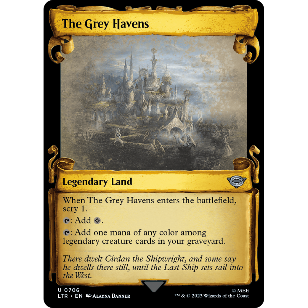 The Grey Havens (LTR-706) - The Lord of the Rings: Tales of Middle-earth: (Showcase) Foil