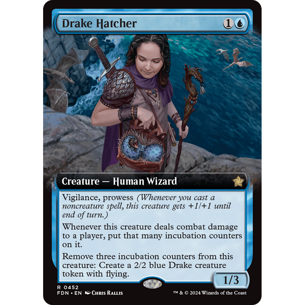 Drake Hatcher (FDN-452) - Foundations: (Extended Art) Foil