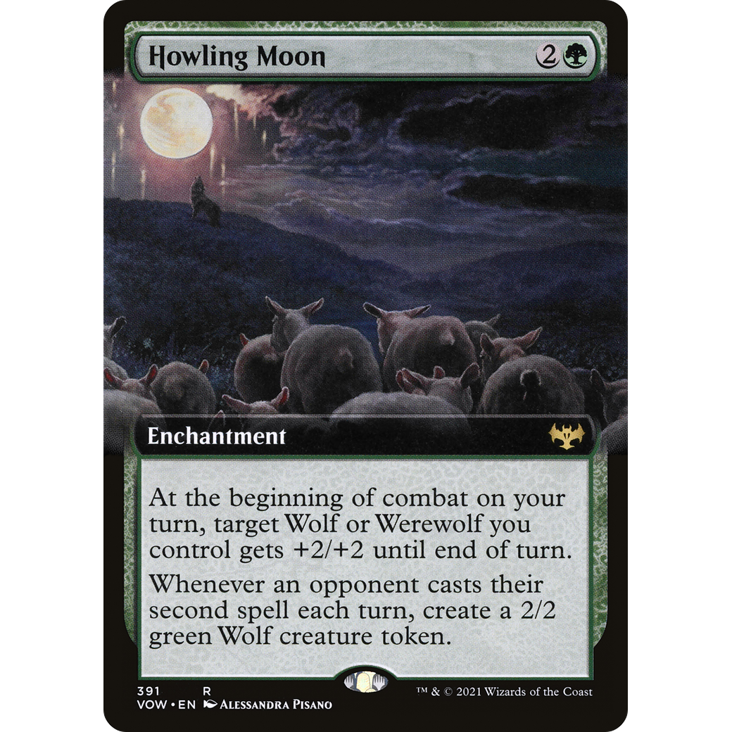 Howling Moon (Extended Art) (VOW-391) - Innistrad: Crimson Vow: (Extended Art)