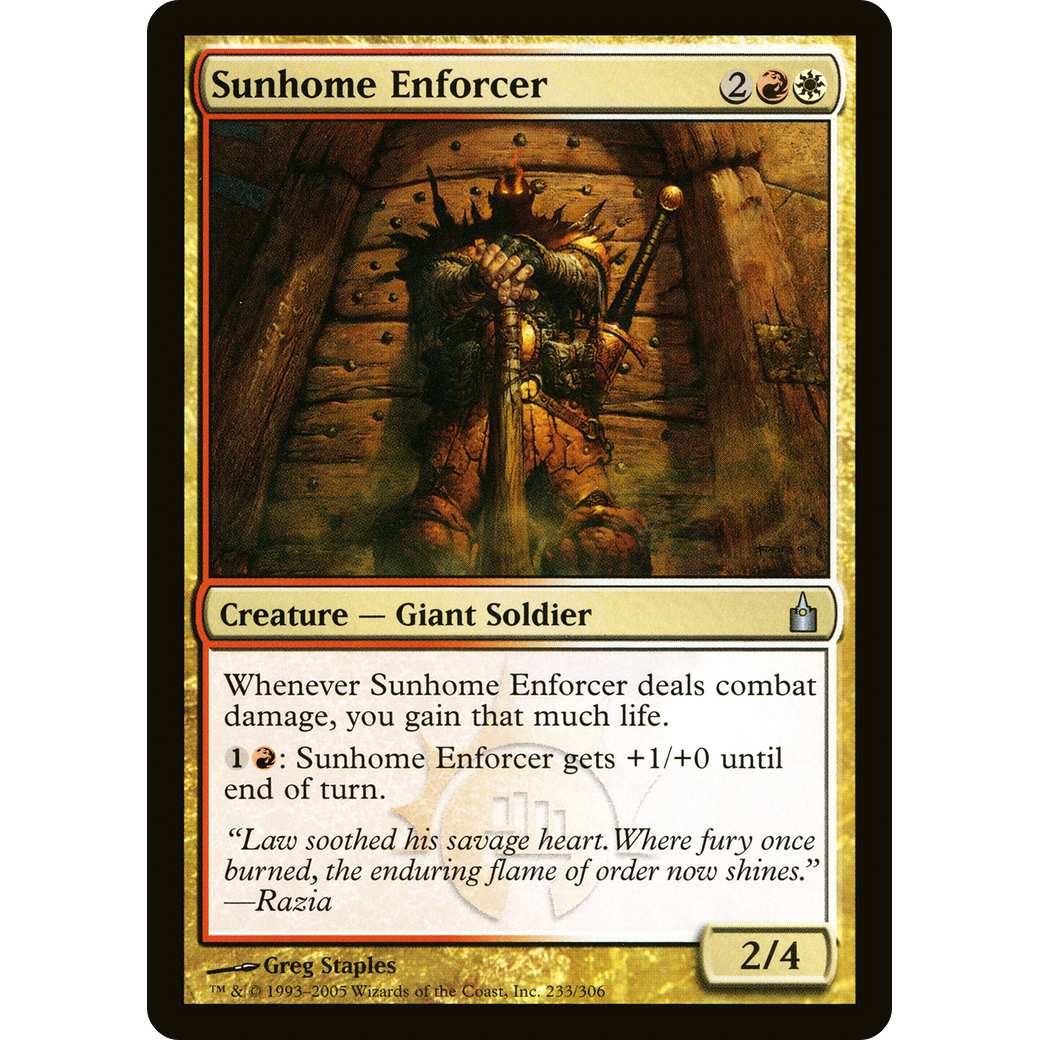 Sunhome Enforcer (RAV-233) - Ravnica: City of Guilds