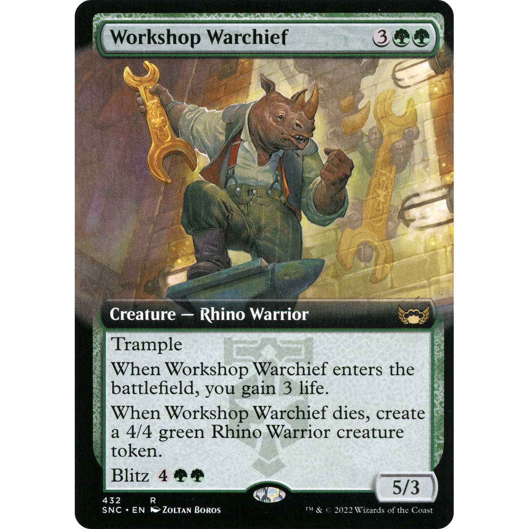Workshop Warchief (Extended Art) (SNC-432) - Streets of New Capenna: (Extended Art) Foil