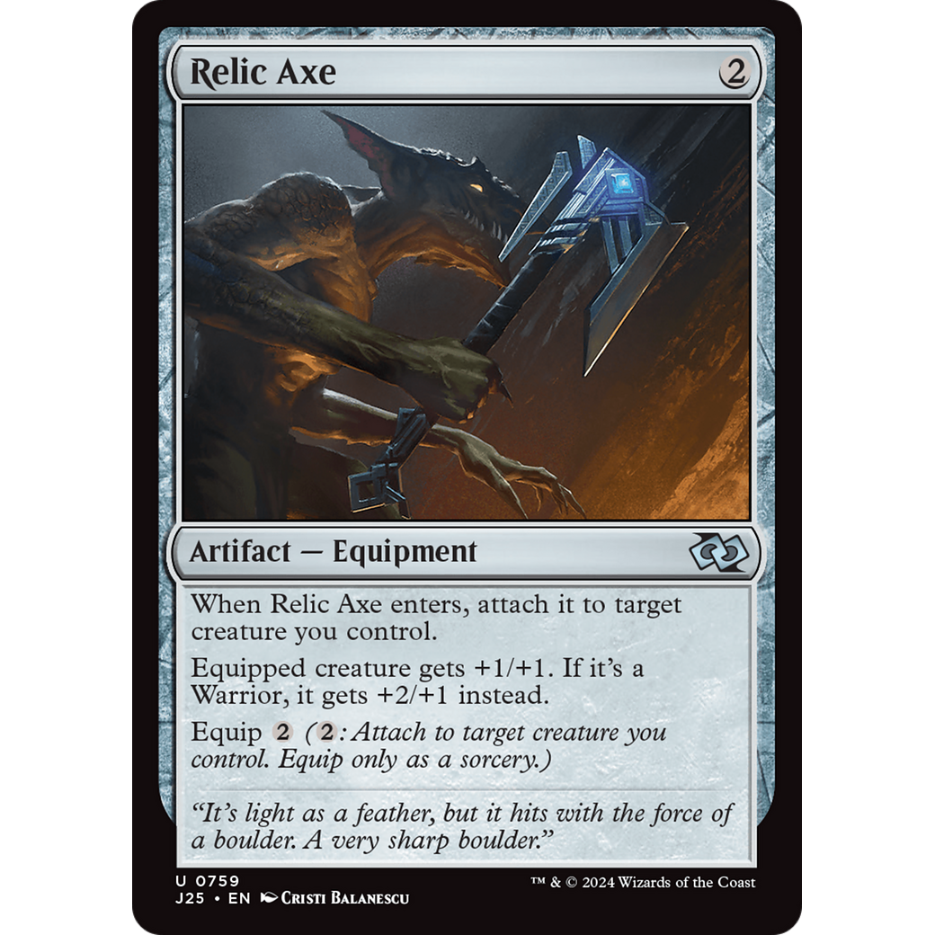 Relic Axe (J25-759) - Foundations Jumpstart