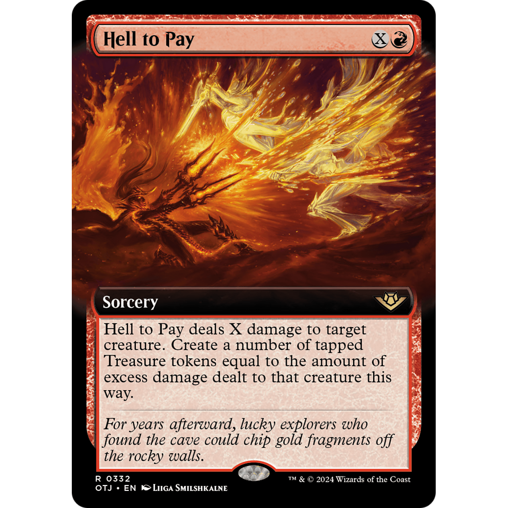 Hell to Pay (OTJ-332) - Outlaws of Thunder Junction: (Extended Art) Foil