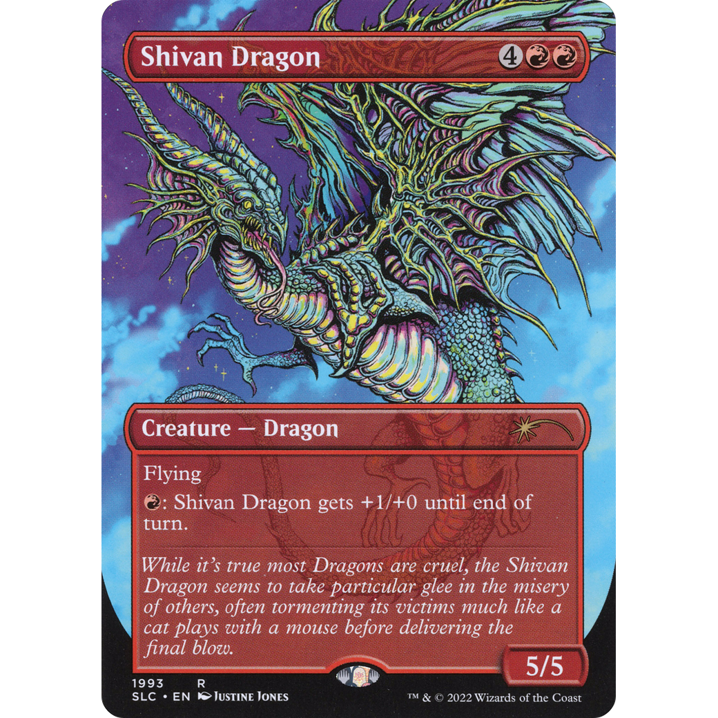 Shivan Dragon (SLC-1993) - Secret Lair Countdown Kit (Borderless) Foil