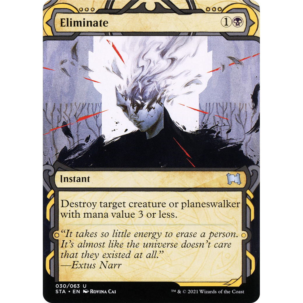 Eliminate (STA-030) - Strixhaven Mystical Archive: (Showcase) (Borderless)