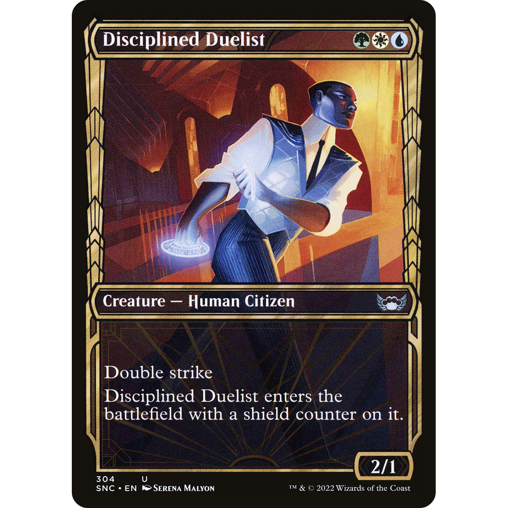Disciplined Duelist (Showcase) (SNC-304) - Streets of New Capenna: (Showcase) Foil