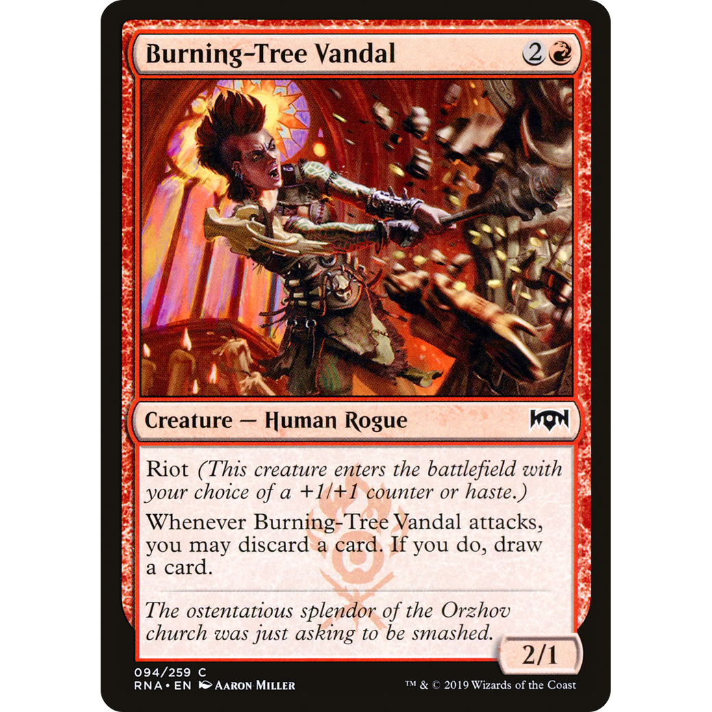 Burning-Tree Vandal (RNA-094) - Ravnica Allegiance