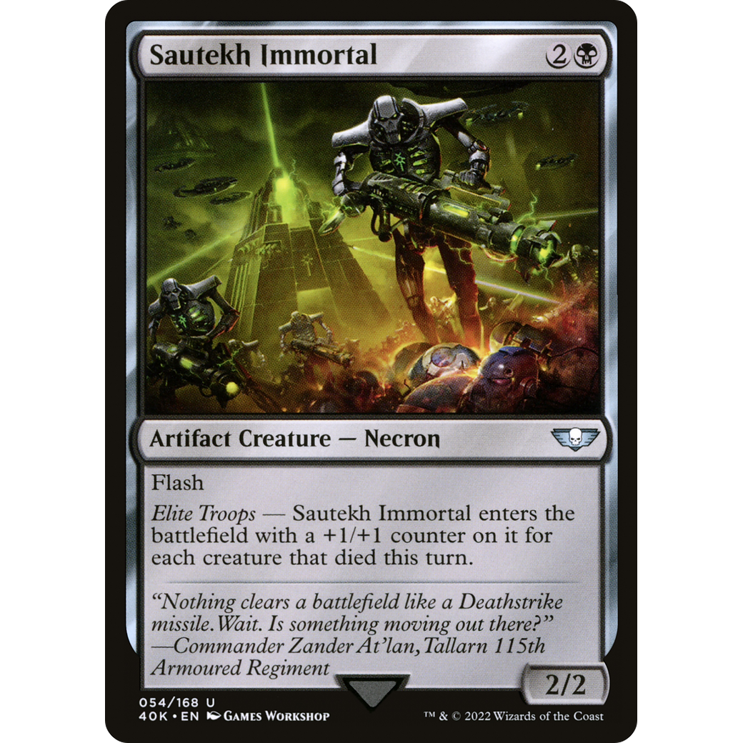 Sautekh Immortal (40K-054) - Warhammer 40,000 Commander