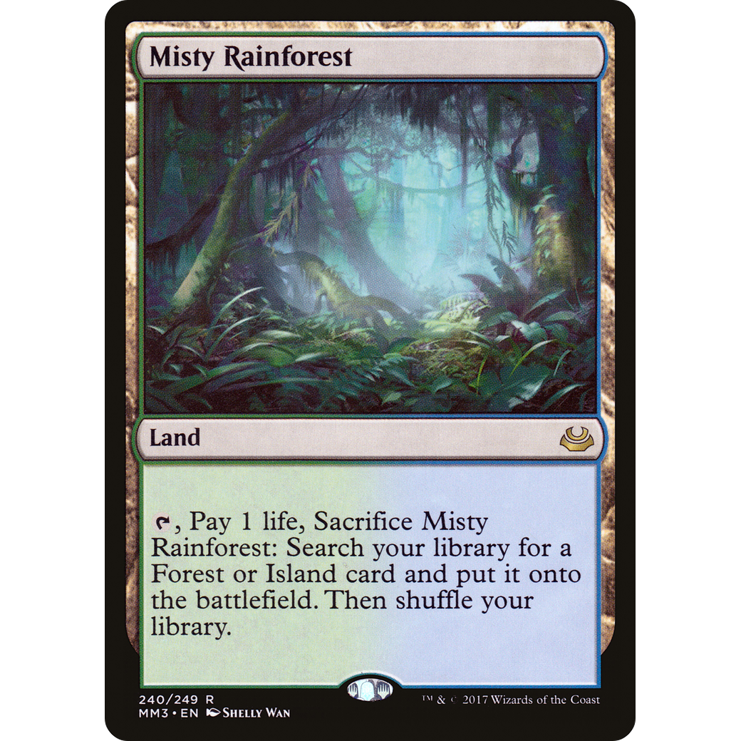 Misty Rainforest (MM3-240) - Modern Masters 2017 Foil