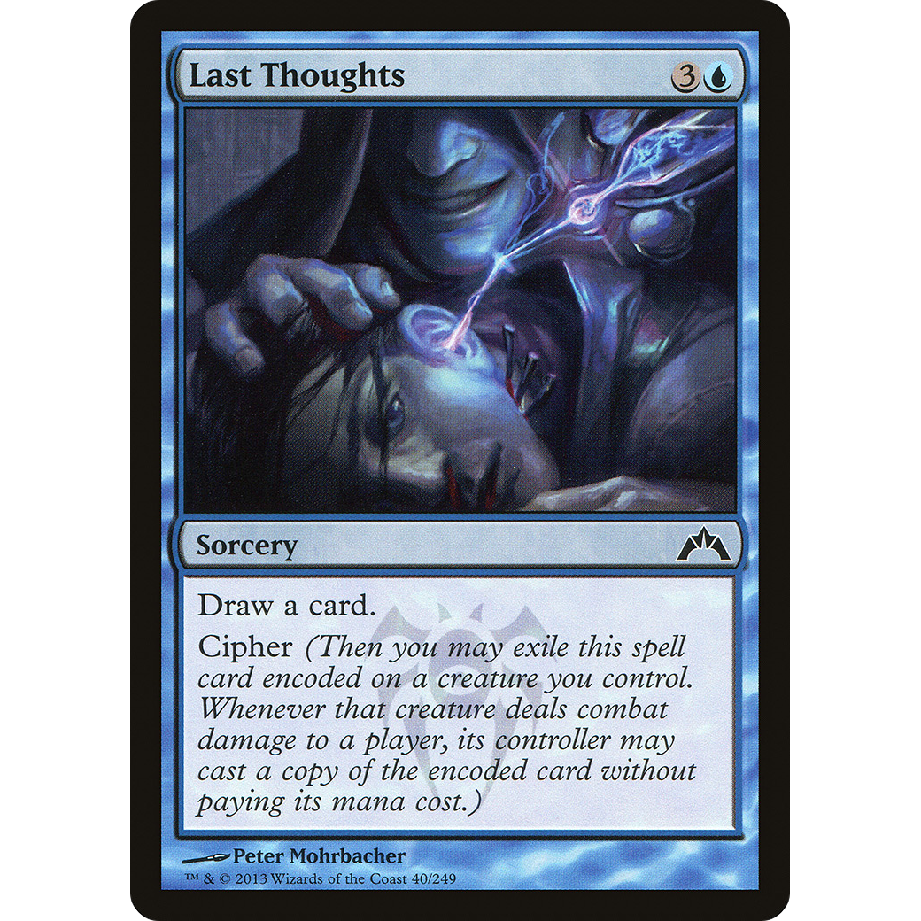 Last Thoughts (GTC-040) - Gatecrash Foil