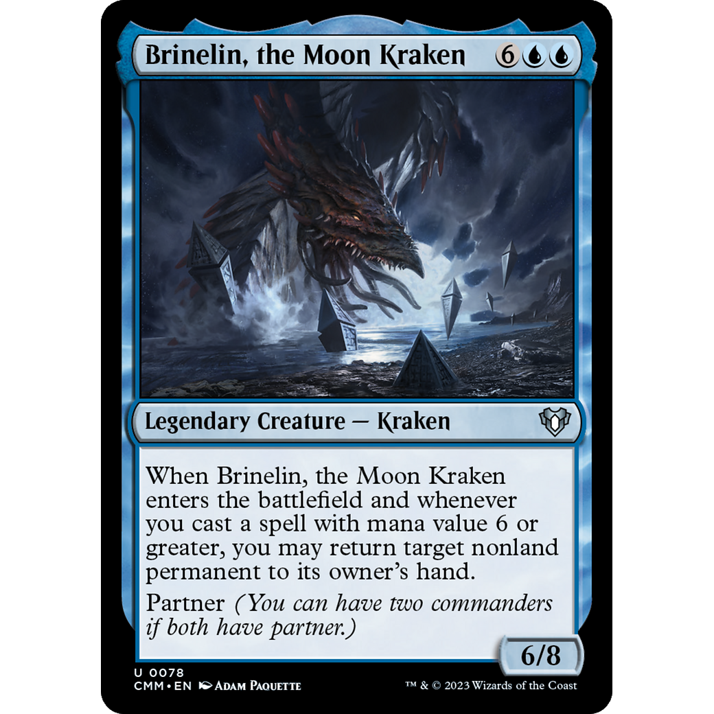 Brinelin, the Moon Kraken (CMM-078) - Commander Masters Foil