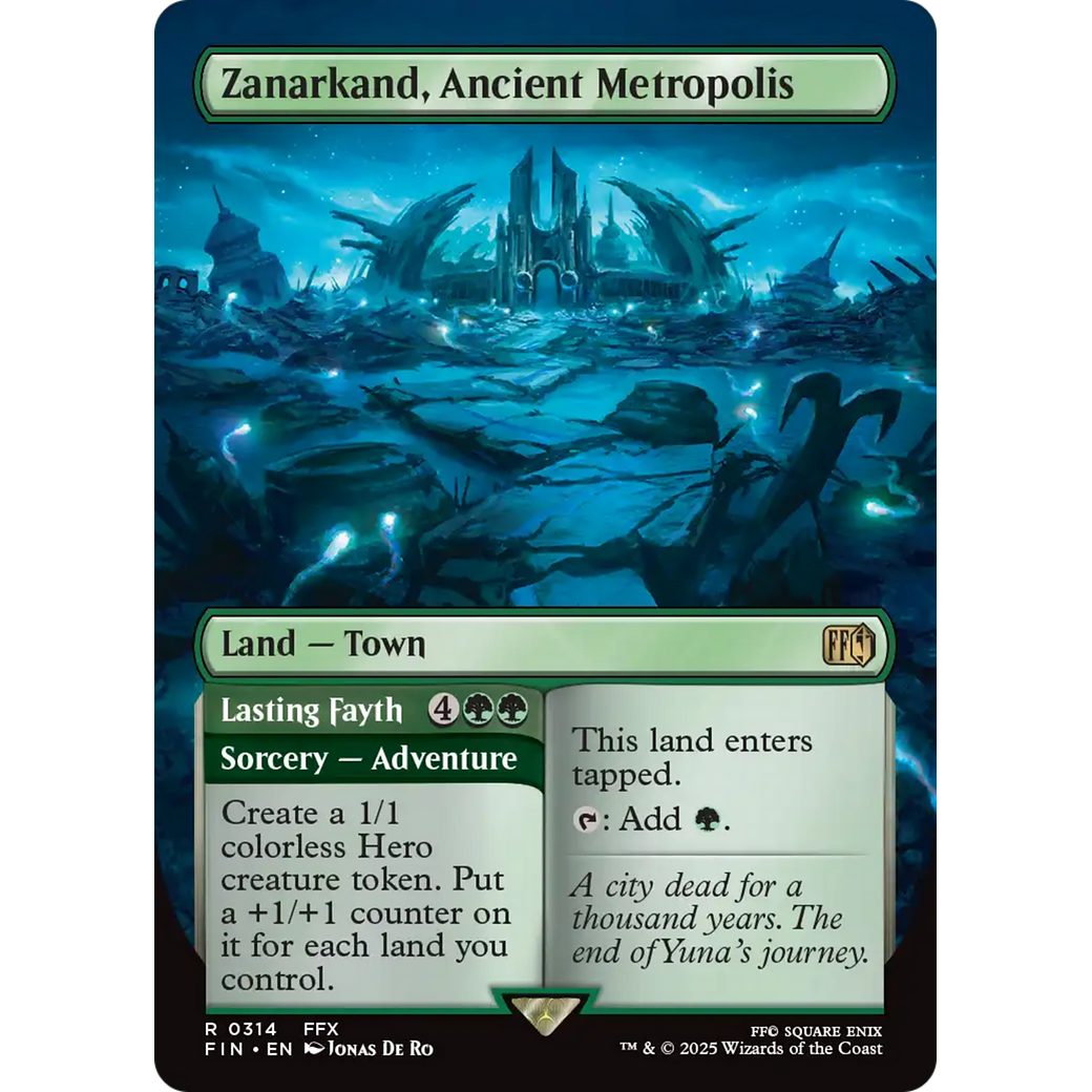 Zanarkand, Ancient Metropolis // Lasting Fayth (FIN-314) - FINAL FANTASY (Borderless) Foil
