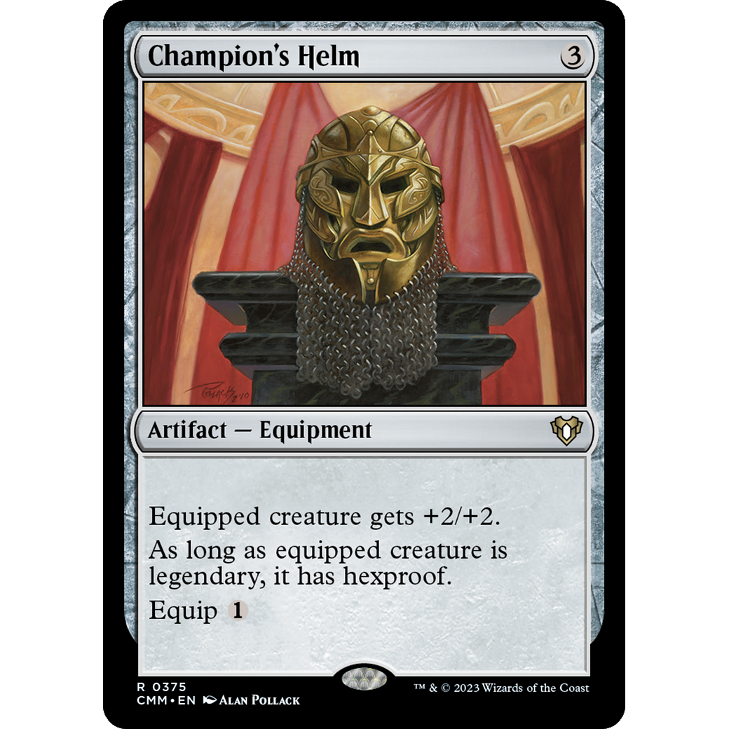 Champion's Helm (CMM-375) - Commander Masters Foil