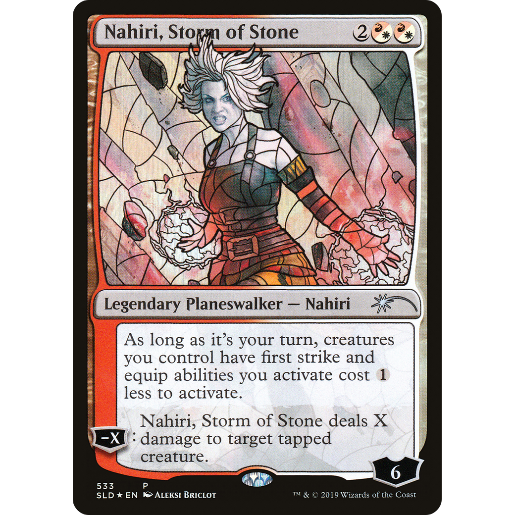 Nahiri, Storm of Stone (Stained Glass) (SLD-533) - Secret Lair Drop Foil