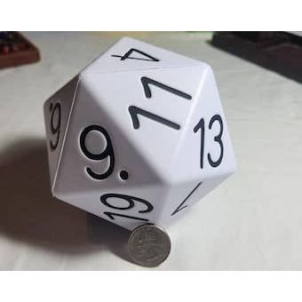 Big Foam Dice 4 inch D20's (11 colors) by Zucati: Yellow