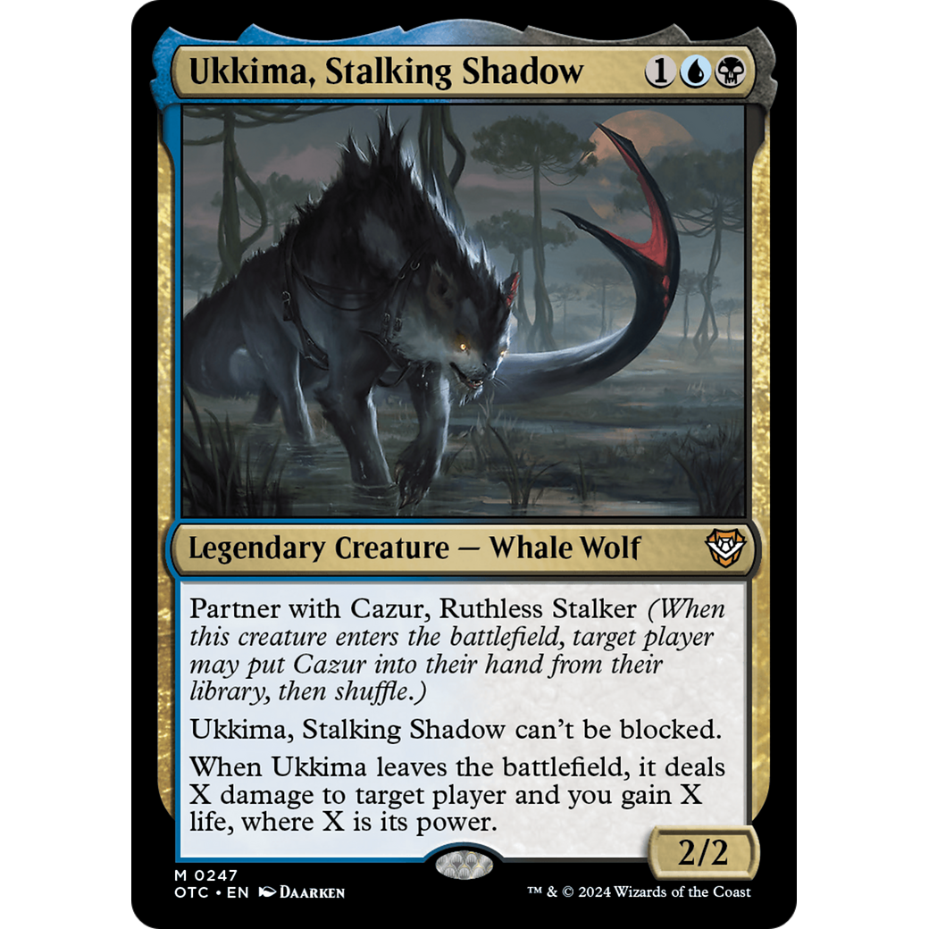 Ukkima, Stalking Shadow (OTC-247) - Outlaws of Thunder Junction Commander