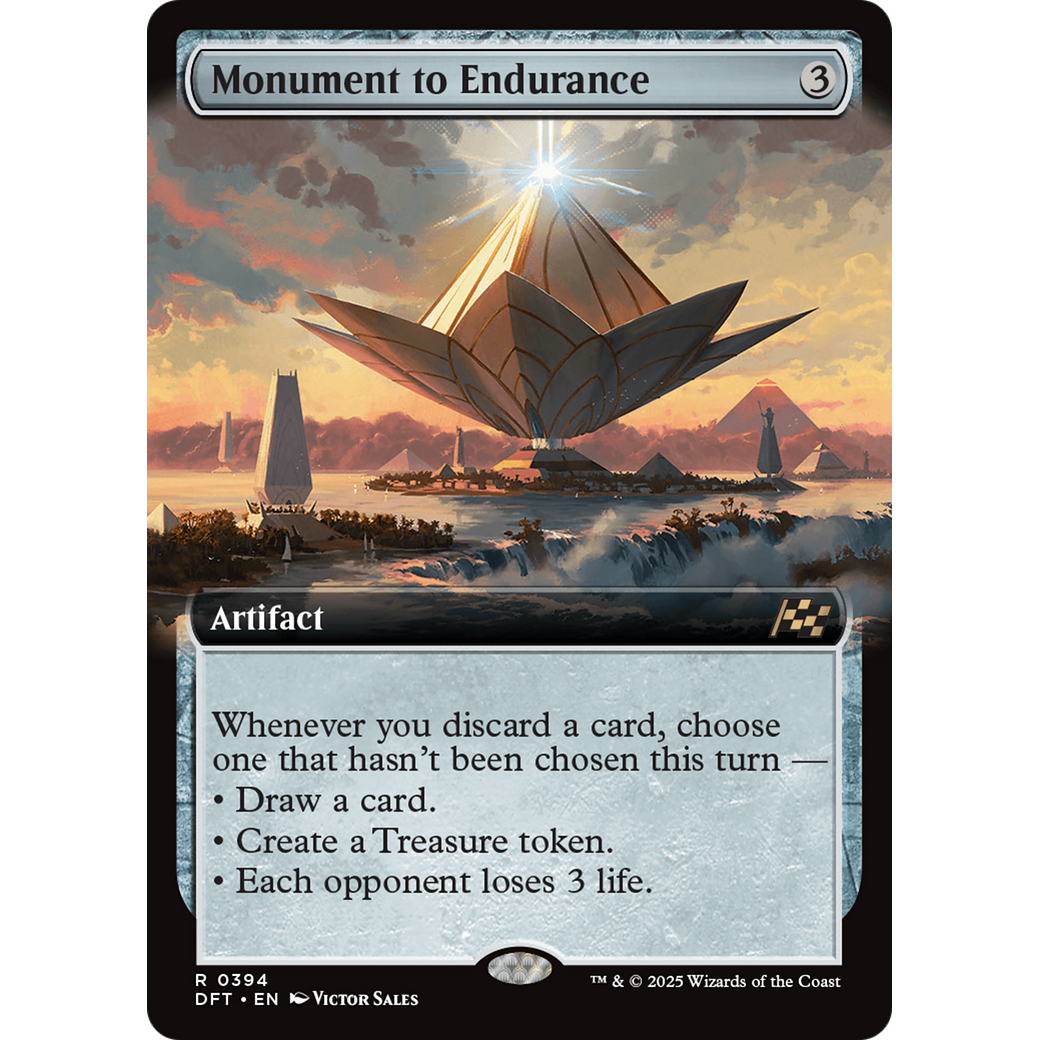 Monument to Endurance (DFT-394) - Aetherdrift: (Extended Art) Foil