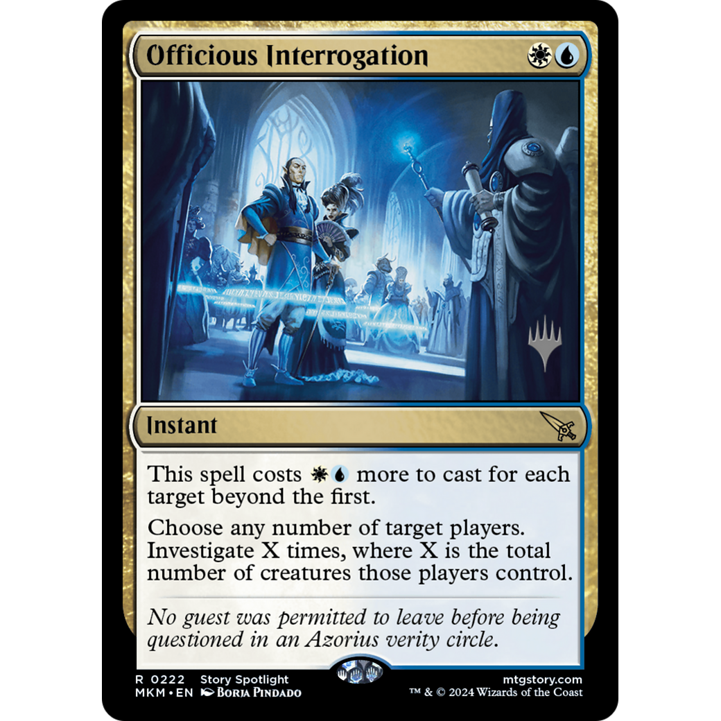 Officious Interrogation (PPMKM-222P) - Murders at Karlov Manor Promos Foil