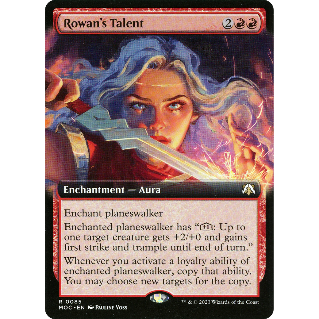 Rowan's Talent (MOC-085) - March of the Machine Commander: (Extended Art) Foil
