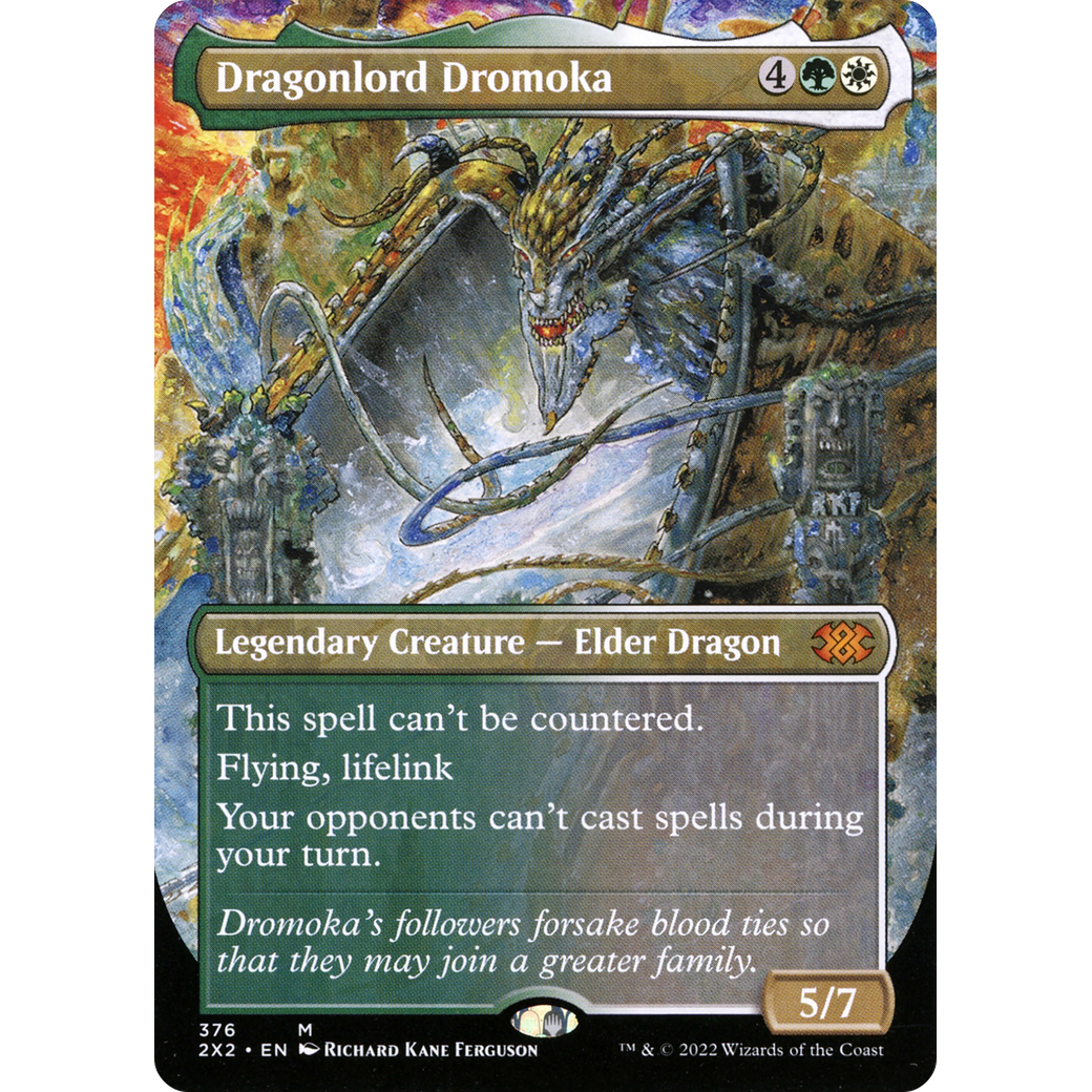 Dragonlord Dromoka (Borderless) (2X2-376) - Double Masters 2022 (Borderless)