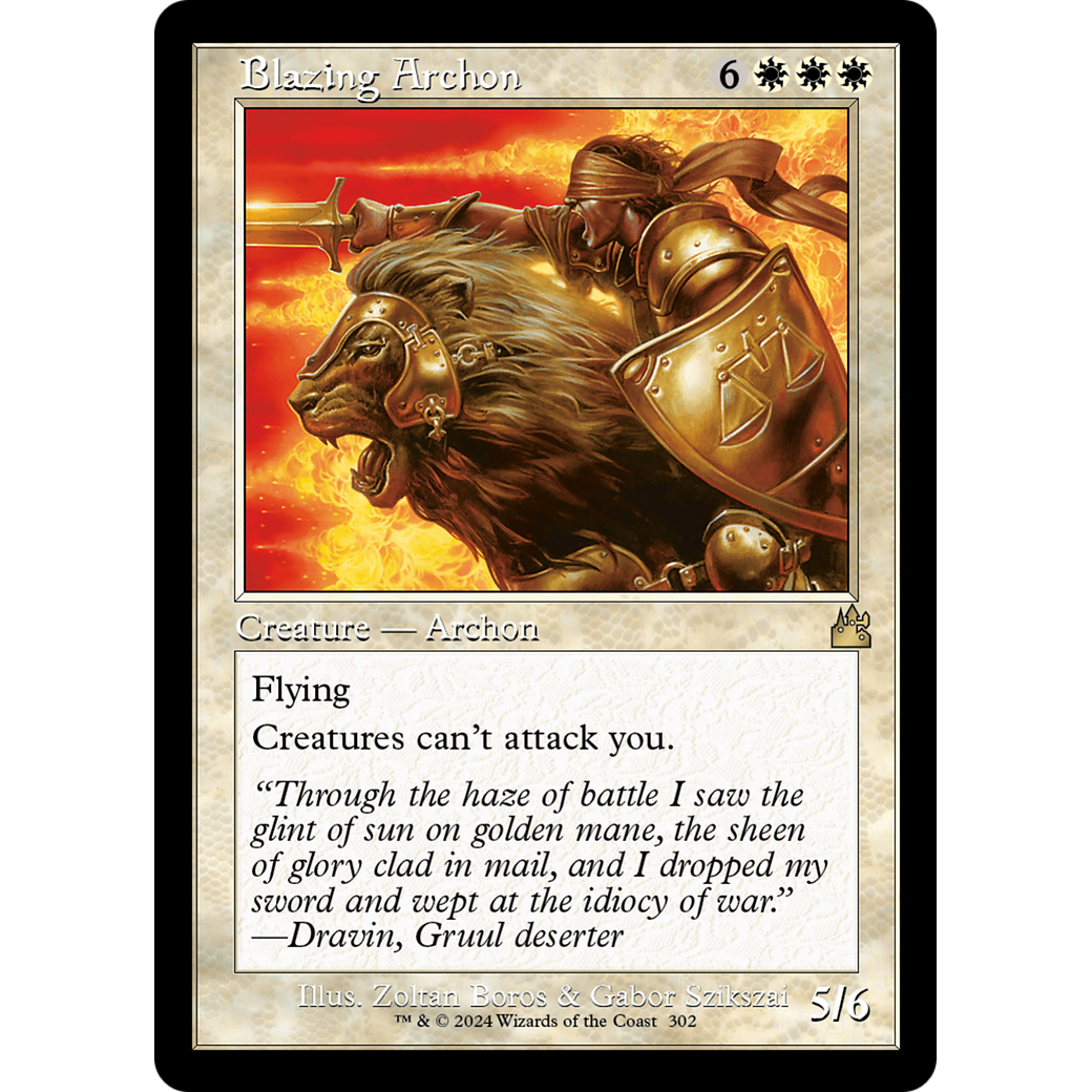 Blazing Archon (RVR-302) - Ravnica Remastered Foil