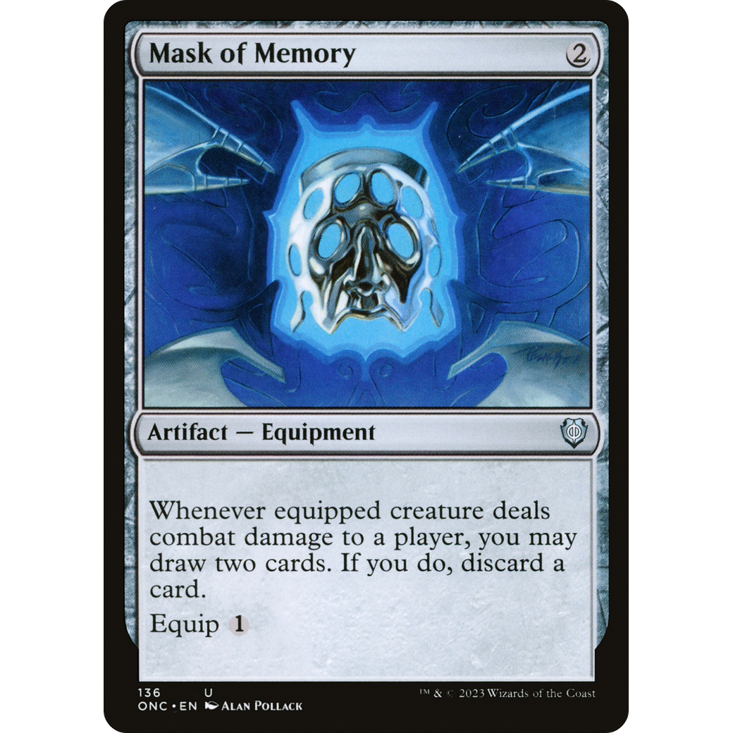 Mask of Memory (ONC-136) - Phyrexia: All Will Be One Commander