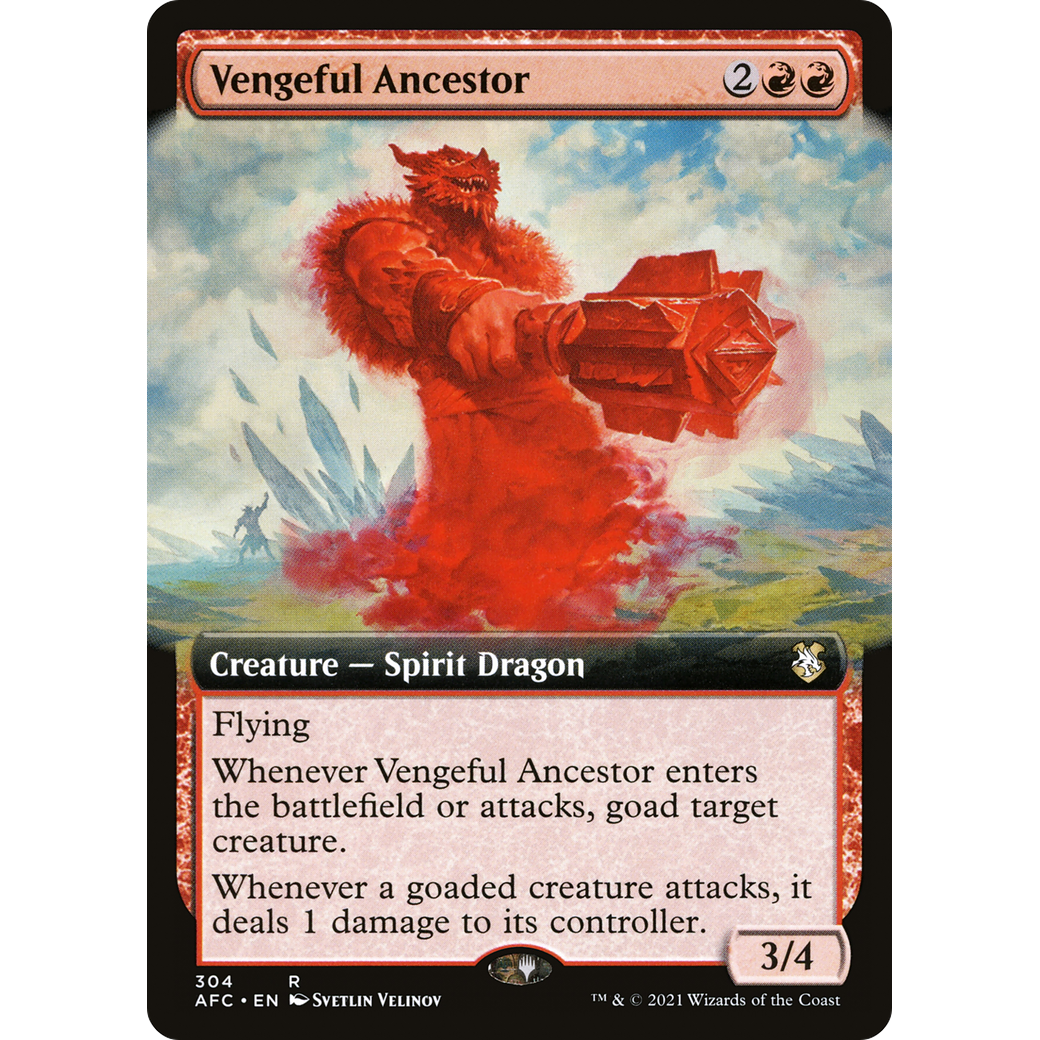 Vengeful Ancestor (AFC-304) - Forgotten Realms Commander: (Extended Art)