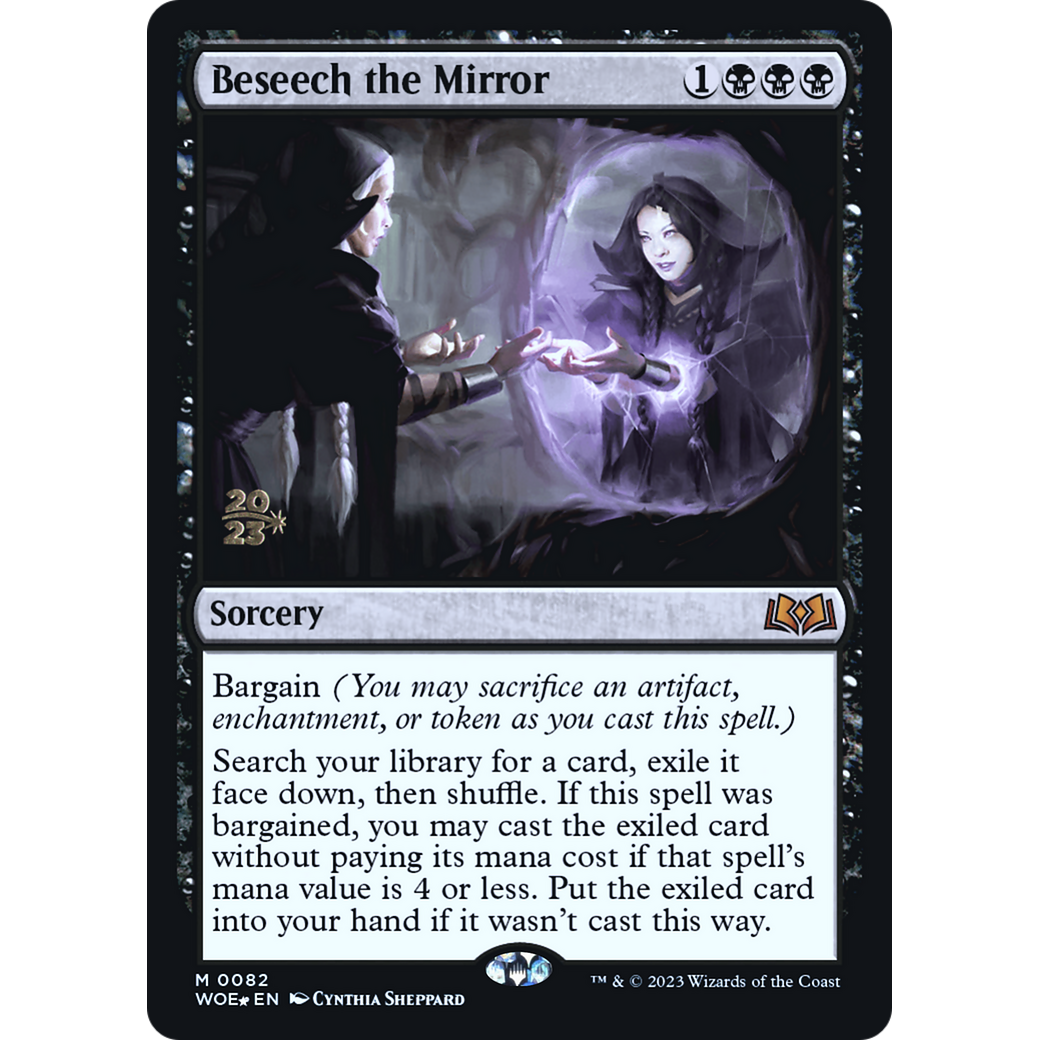 Beseech the Mirror (PRE-82S) - Wilds of Eldraine Promos Foil