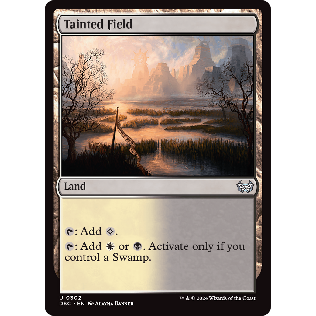 Tainted Field (DSC-302) - Duskmourn: House of Horror Commander