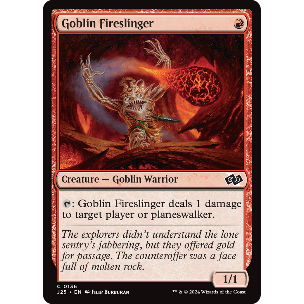 Goblin Fireslinger (J25-136) - Foundations Jumpstart