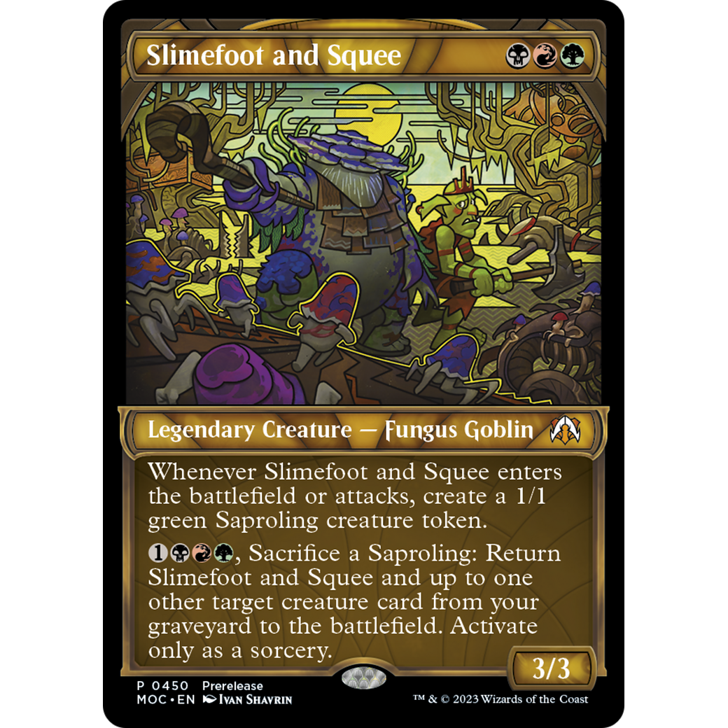 Slimefoot and Squee (PRE-450) - March of the Machine Commander: (Showcase)