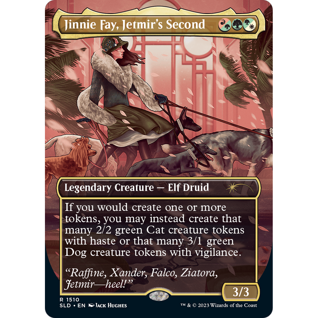 Jinnie Fay, Jetmir's Second (Display Commander) - Thick Stock (SLD-1556) - Secret Lair Drop (Borderless)