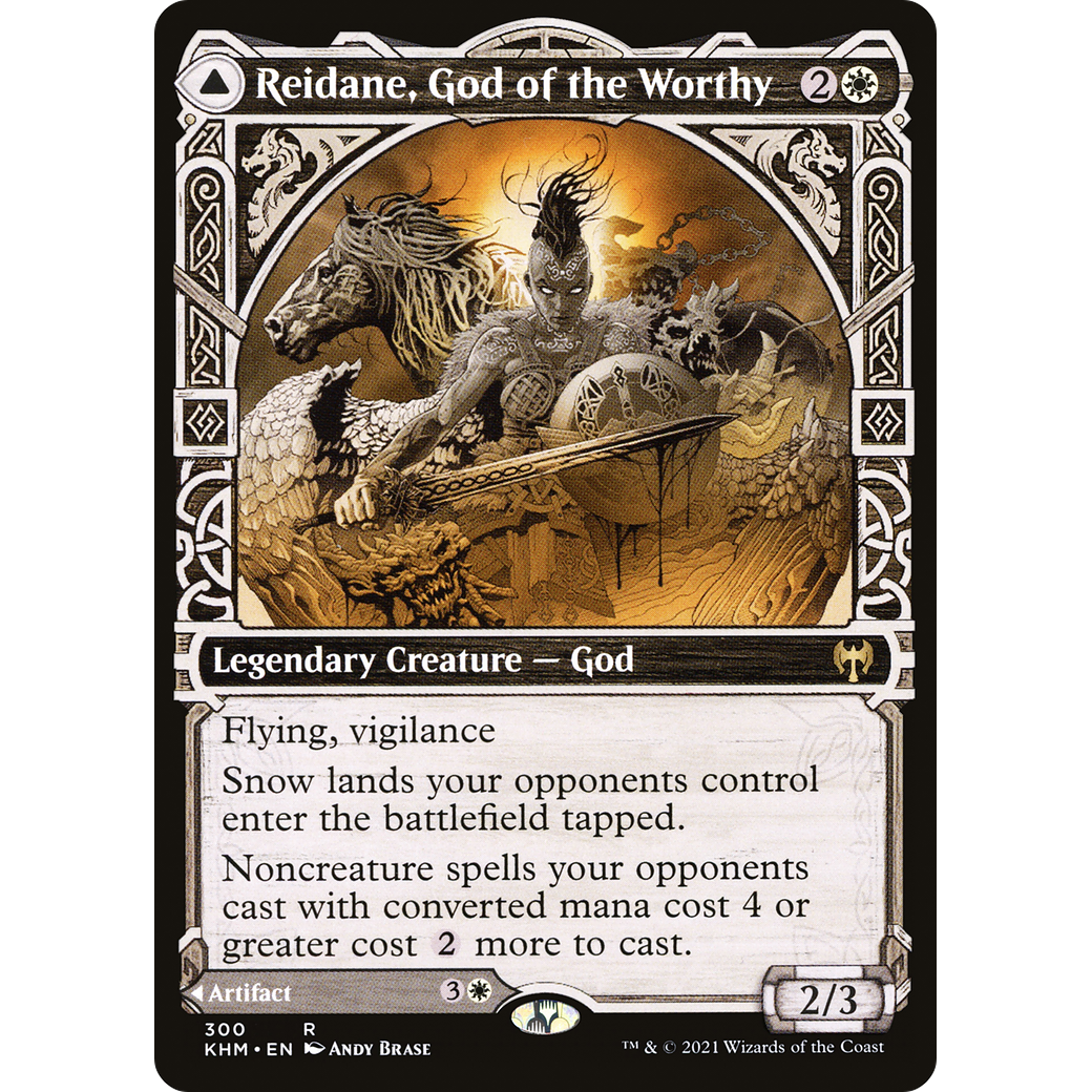 Reidane, God of the Worthy (Showcase) (KHM-300) - Kaldheim: (Showcase)