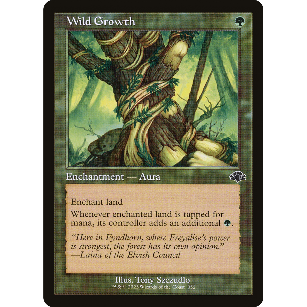 Wild Growth (Retro Frame) (DMR-352) - Dominaria Remastered Foil