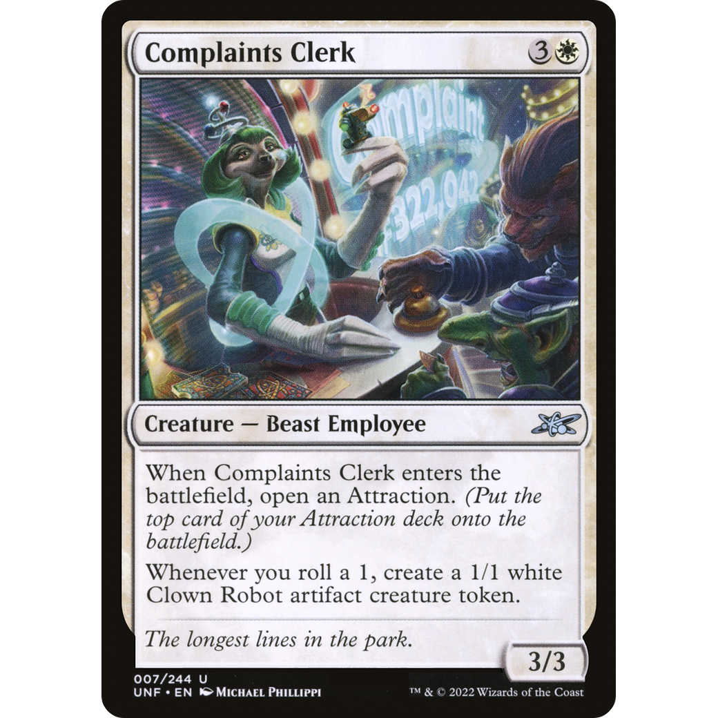 Complaints Clerk (UNF-007) - Unfinity Foil