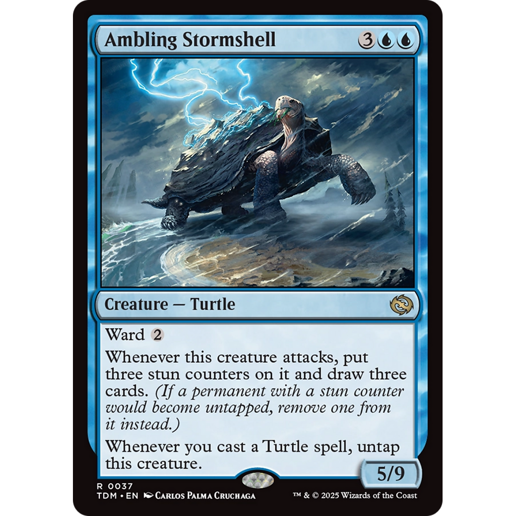 Ambling Stormshell (TDM-037) - Tarkir: Dragonstorm Foil