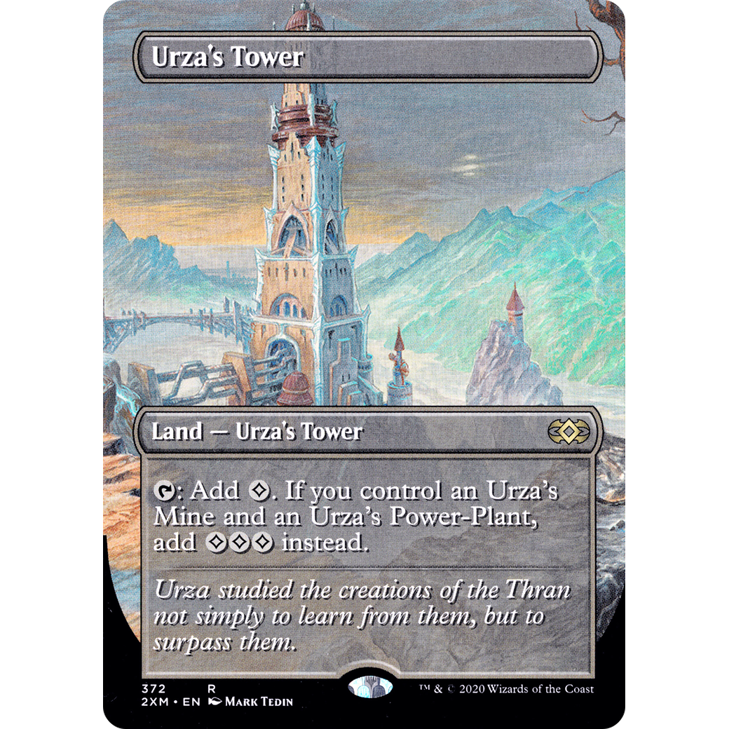 Urza's Tower (Borderless) (2XM-372) - Double Masters (Borderless)