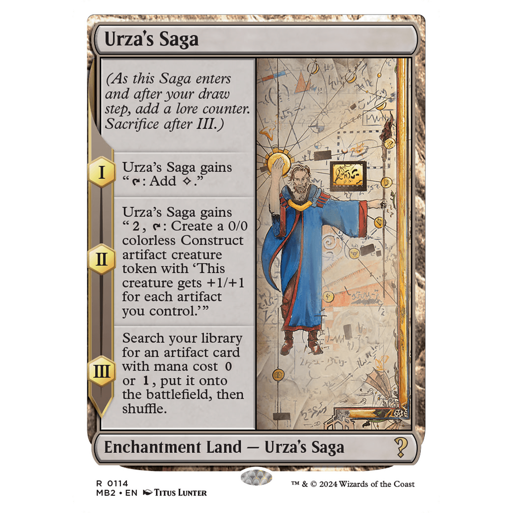 Urza's Saga (White Border) (MB2-114) - Mystery Booster 2